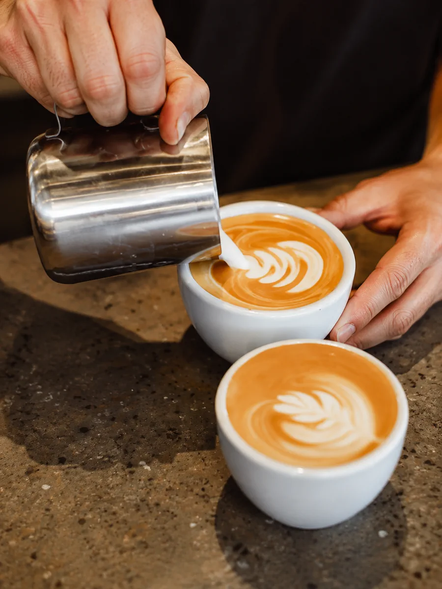 Coffee being prepared at Double Teaspoons